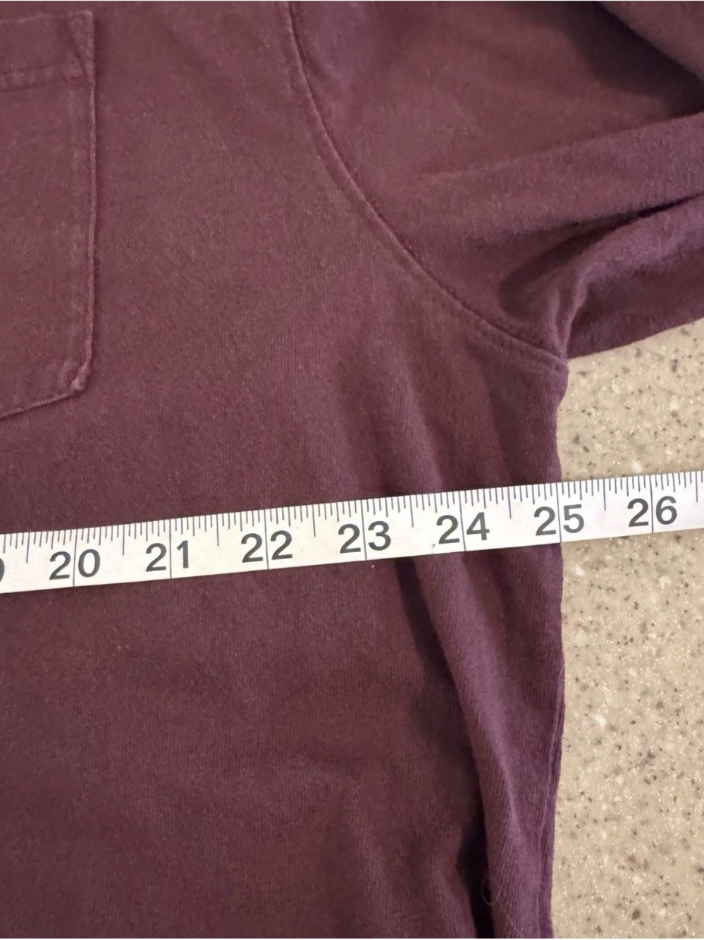 Carhartt Men’s Maroon Long-Sleeve Pocket Tee - Picture 7 of 9